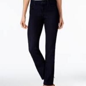 NYDJ Straight Leg Stretch Black Jeans Size 6